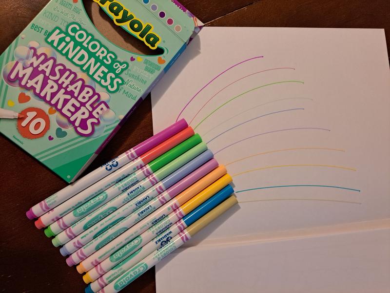 Crayola Ultra-Clean Washable Marker Set - Colors of Kindness, Fine