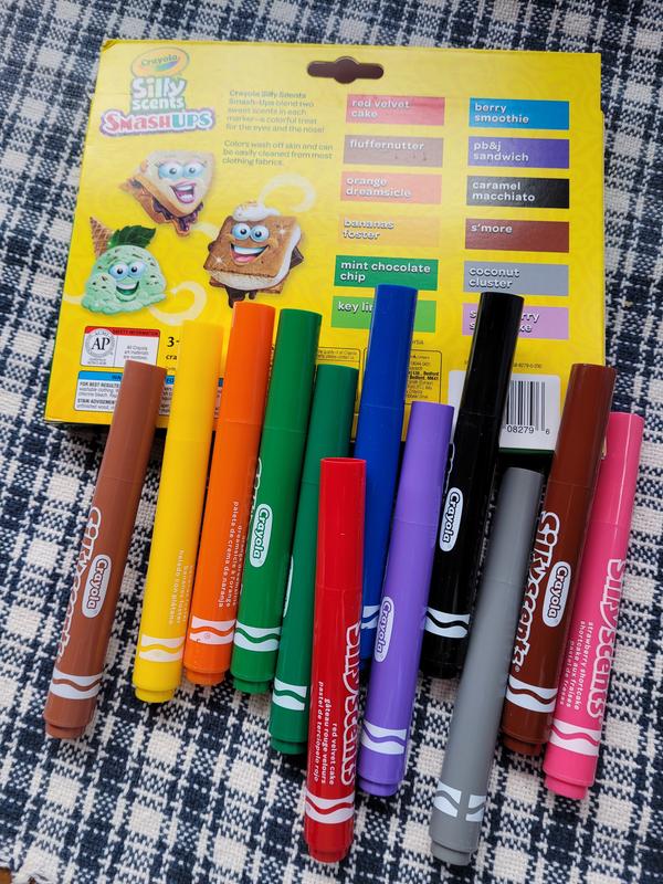 Hot Tamales Cinnamon Scented Markers - Smelly Markers Washable For Kids -  Silly Scents Markers Set - Super Tip 10 ct - Sketch Draw Boys Girls
