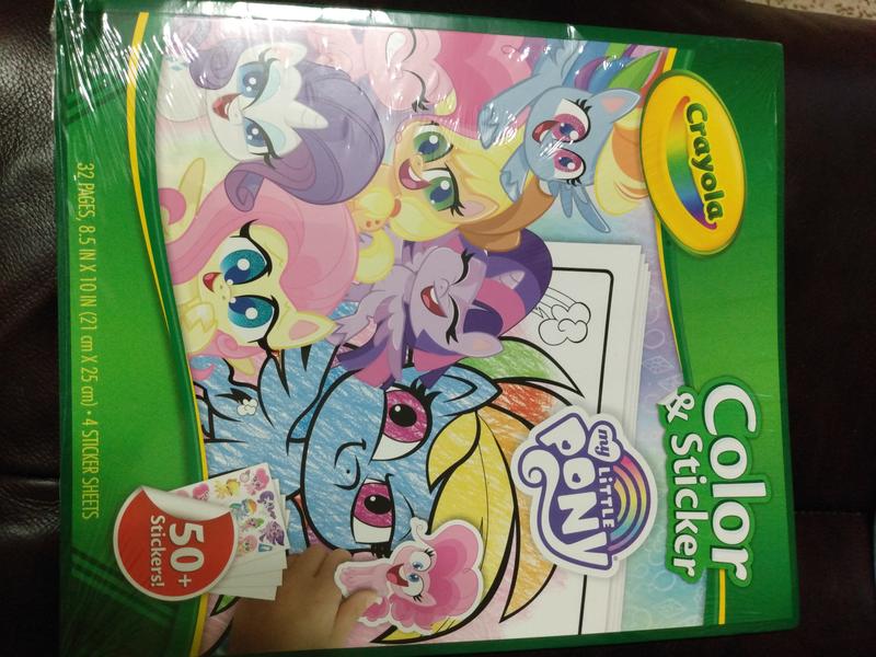 Crayola My Little Pony Coloring Pages and Stickers 