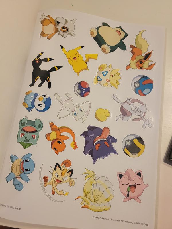 Pokémon Coloring Book with Stickers, 96 Pages, Crayola.com