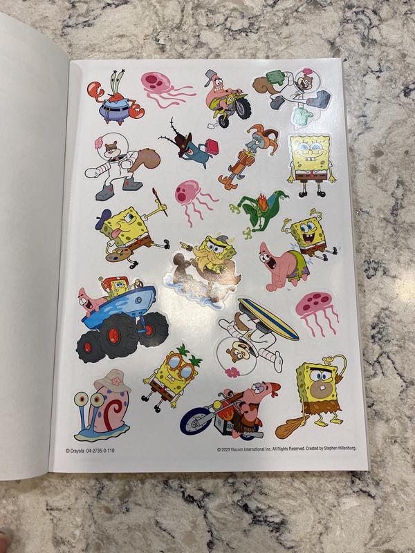 Coloring book  activity book:SpongeBob SquarePants With Shiny Stickers  Shell City Here We Come - Golden Books — Google Arts & Culture