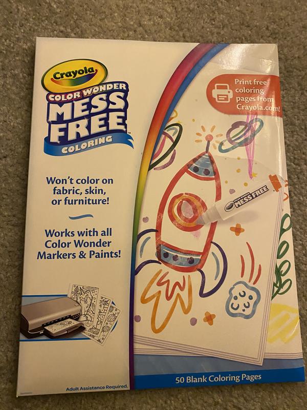 Color Wonder Paper, 30 Mess Free Coloring Sheets, Crayola.com