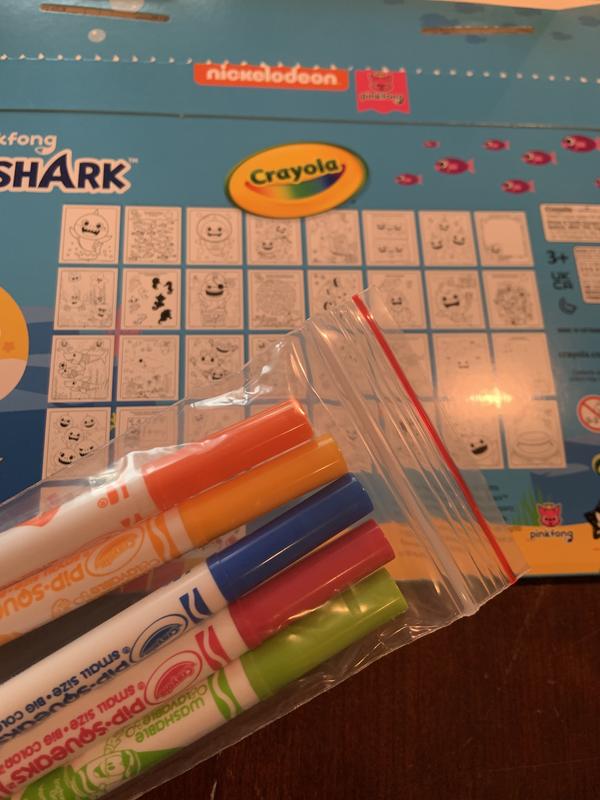 Crayola Baby Shark Color and Sticker Activity Set with Pipsqueak