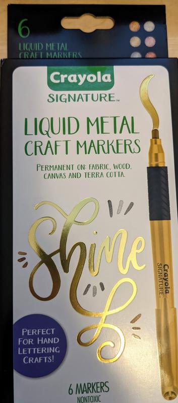Crayola® Signature™ Liquid Metal Permanent Markers