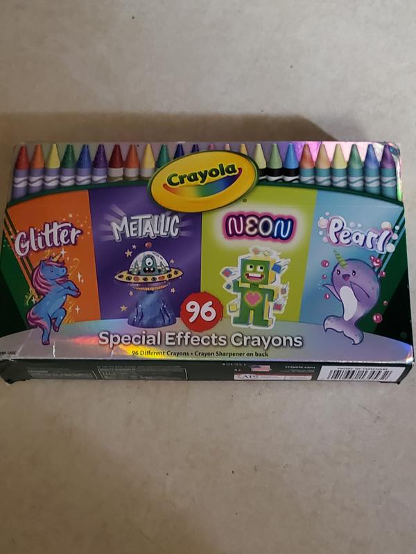 Kids Crayons, Glitter, Pearl, Neon & Metallic - Set of 96 –