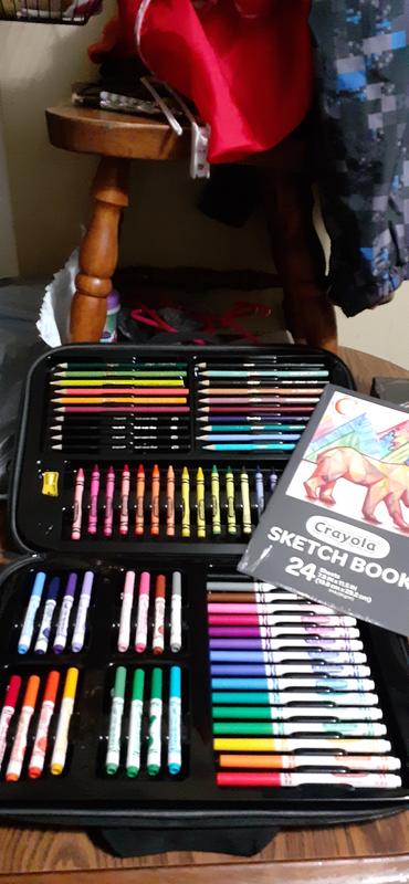 Crayola Sketch & Color (70pcs) Art Kit for Kids - Kit, Art Case, Sketch  Book