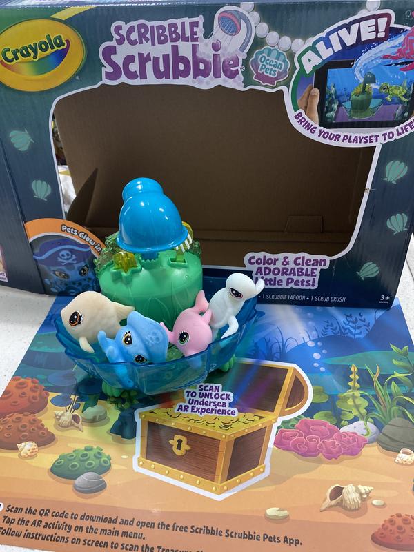 Crayola Glow Lagoon Scribble Scrubbie Ocean Pets - 74-7507