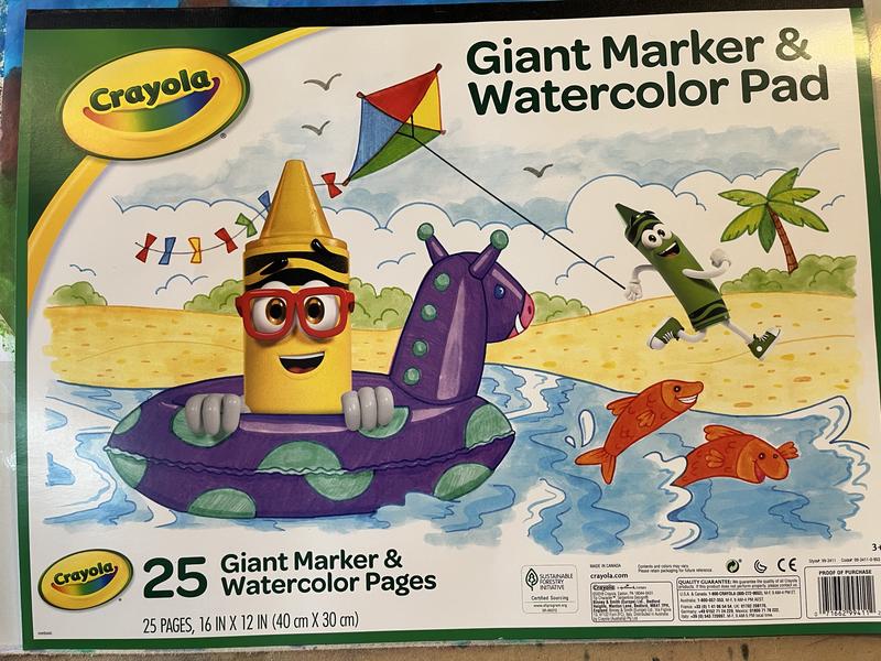 Crayola Marker & Paint Pad, 25 Pages per Pad