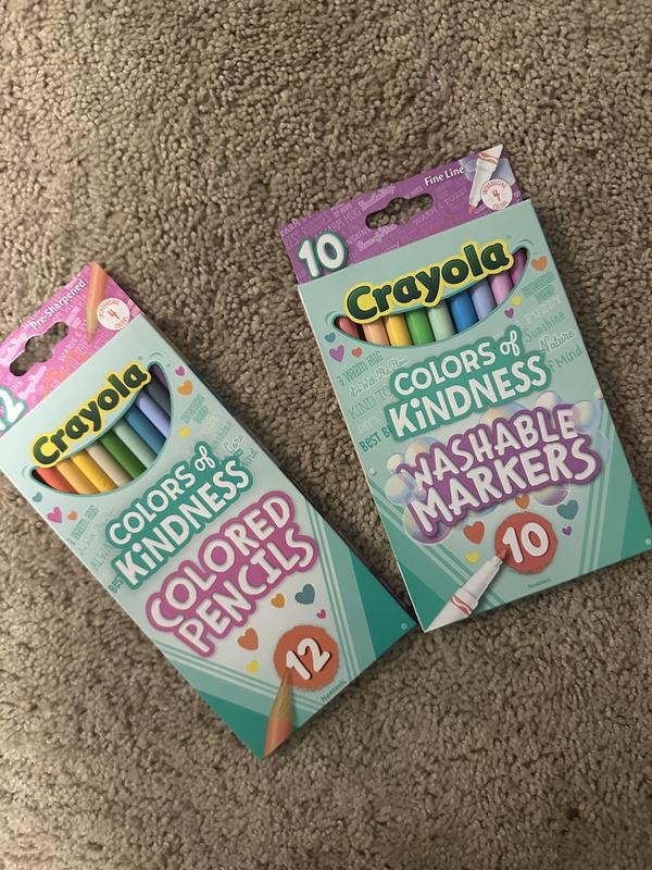 Crayola Colours Of Kindness Washable Fine Line Markers - Assorted Colo Pack Of 10