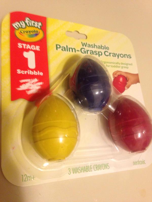 CRAYOLA Toddler Crayons in Egg Shape, Gift for Toddlers,12 Count