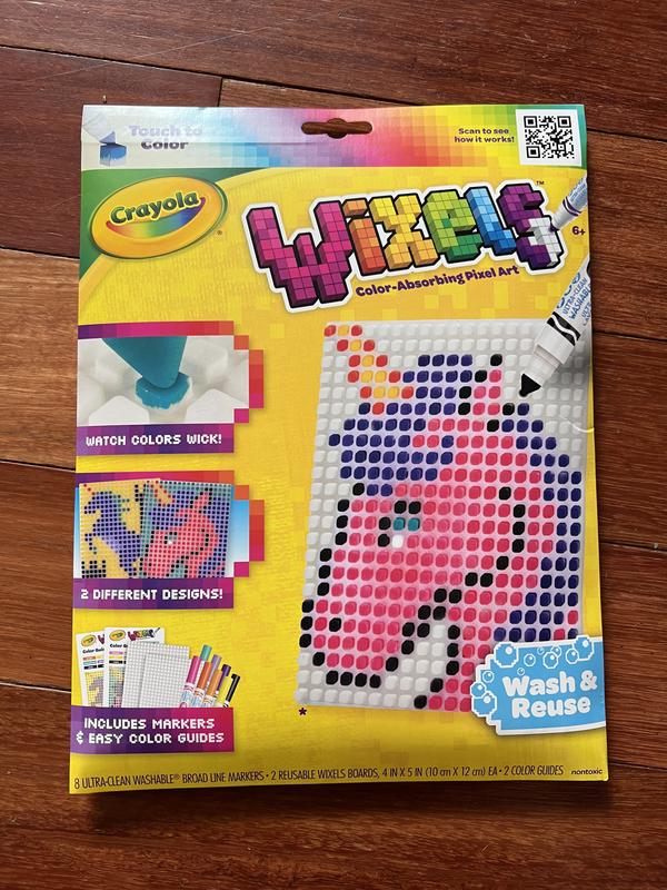 Crayola Wixels Unicorn Activity Kit, Pixel Art Coloring Set, Gift