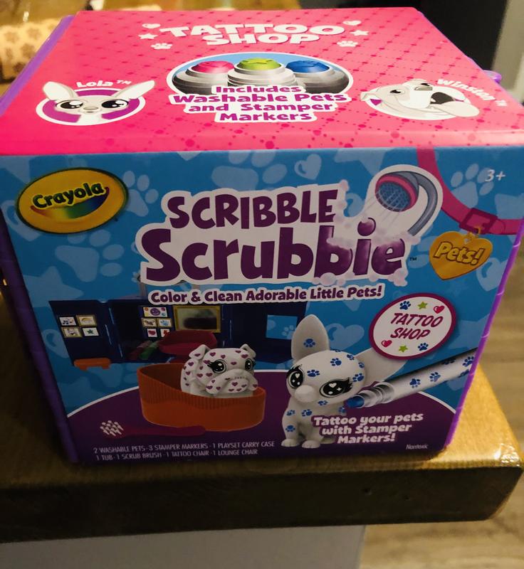 Scribble Scrubbie Pets, Tattoo Shop by Crayola