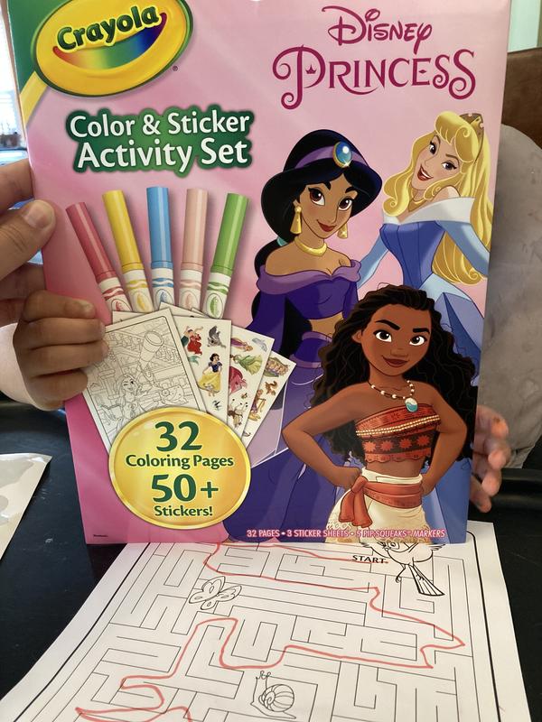 Crayola Disney Princess Color & Activity Book, 32 Coloring Pages & 7 Mini  Markers, Gift for Kids, Packaging May Vary