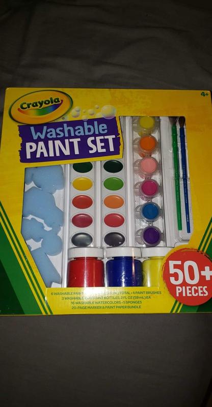 Washable Paint Set for Kids, 50+ Pieces, Crayola.com