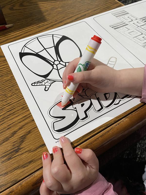 Color Wonder Spiderman Coloring Pages, Crayola.com