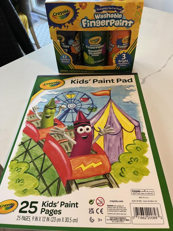 Washable Bold Fingerpaint, Primary Colors 3 ct., Crayola.com