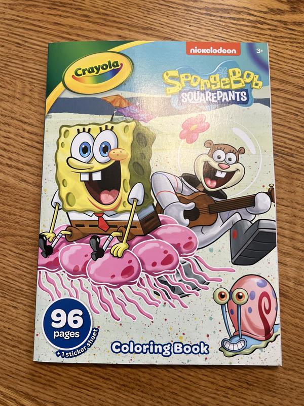The Coloration Of Spongebob Squarepants Drawing A Giant Coloring Book Page  Crayola Crayons Kimmi Kl