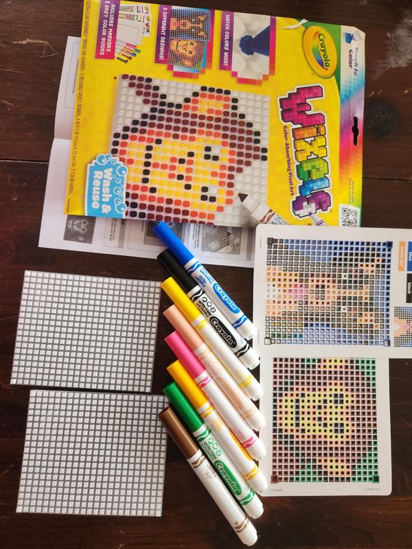 Wixels Pixel Art Craft - Unicorn Coloring Sheet, Crayola.com
