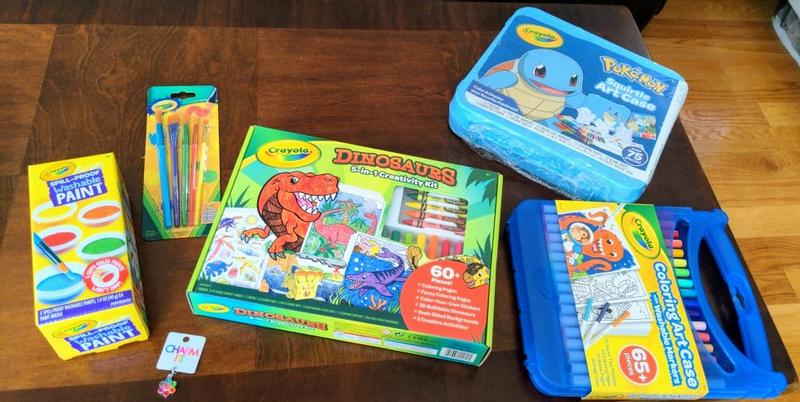 Crayola Dinosaur 5-in-1 Art Kit, Dinosaur Toys Alternative, Gift for Kids,  Ages 4, 5, 6, 7