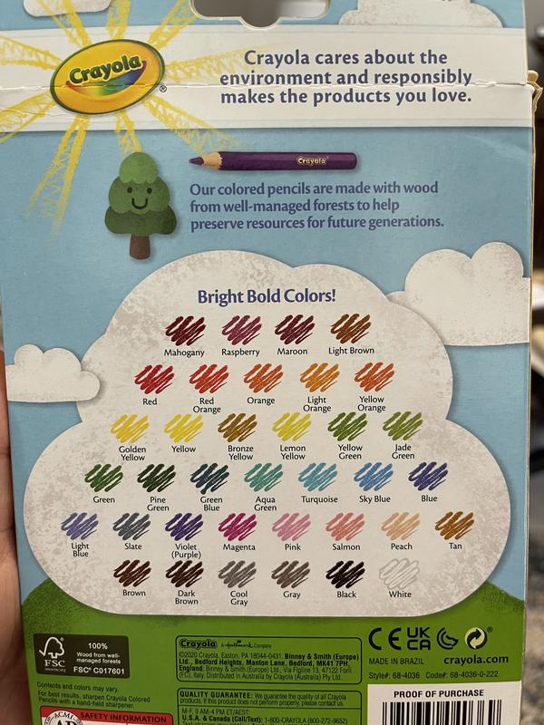 36 Crayola Erasable Colored Pencil Lot Non-toxic Bright Bold Art Craft  Classroom
