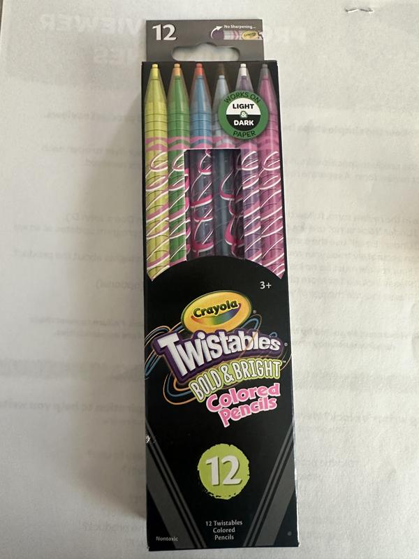  Crayola Twistables Colored Pencils, No Sharpening