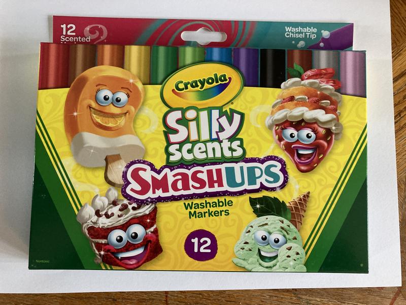 Crayola Wedge Tip Silly Scents Smash Ups Markers, 12 Per Pack, 3 Packs