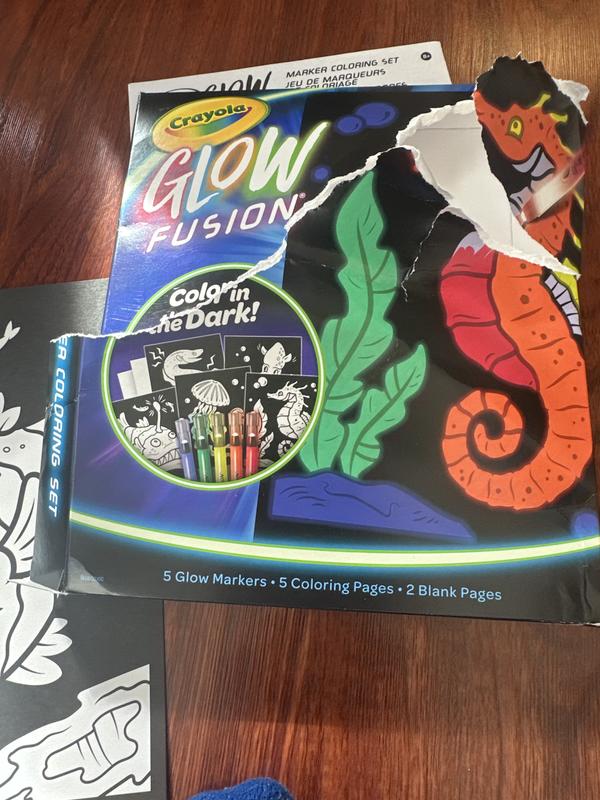 Crayola Mythical Creatures Glow Fusion Marker Coloring Set - 74-7491