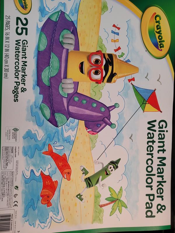 Giant Marker & Watercolor Pad - BIN993411, Crayola Llc