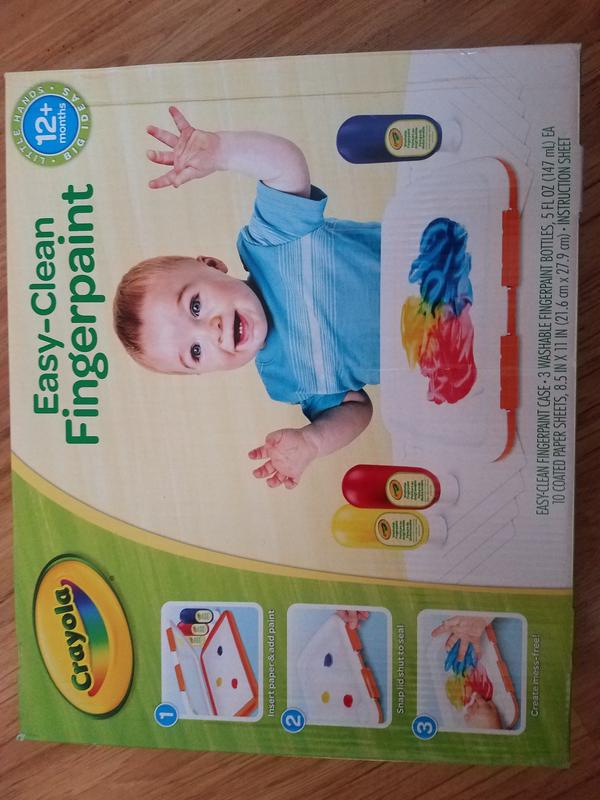 Easy-Clean Fingerpaint Set by Crayola - Play on Words