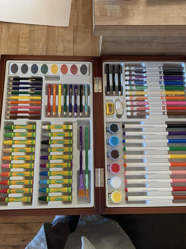 Crayola Wooden Art Set, 80+ Pcs, Arts and Crafts for Kids 8+, Artists Gifts