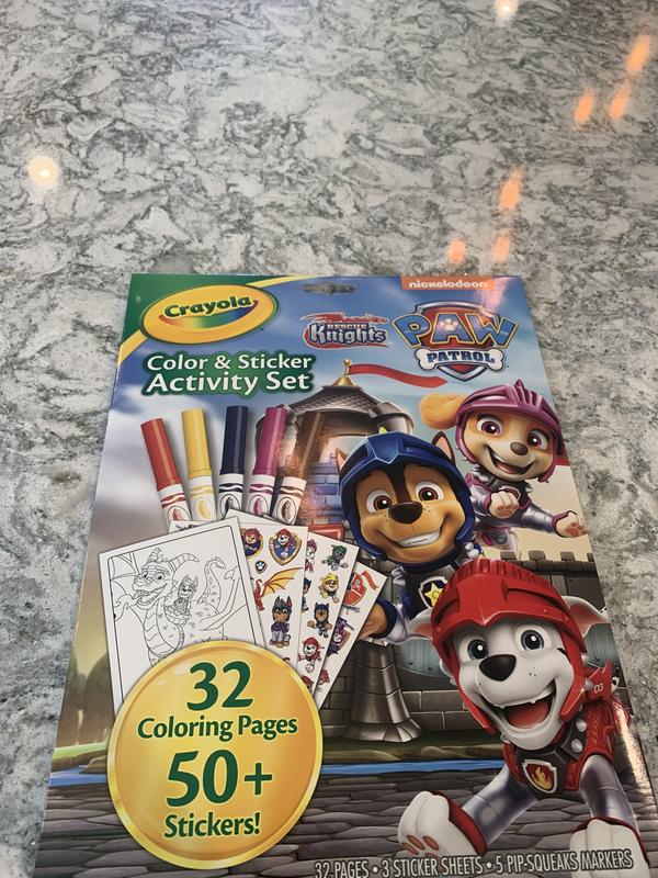 Crayola Mini Kids Coloring Book with Paw Patrol Stickers, 81-1373