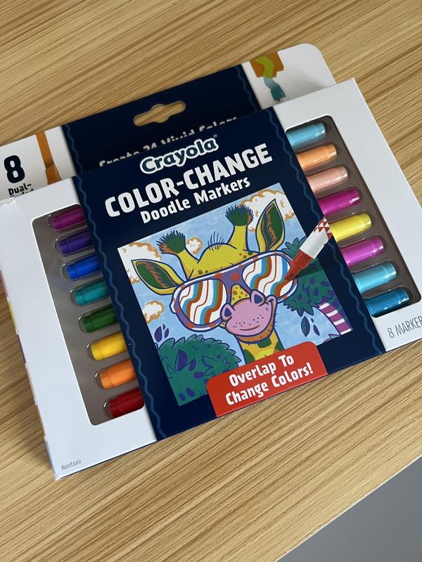 Crayola Take Note! Dual Ended Color Changing Pens, 4 Count