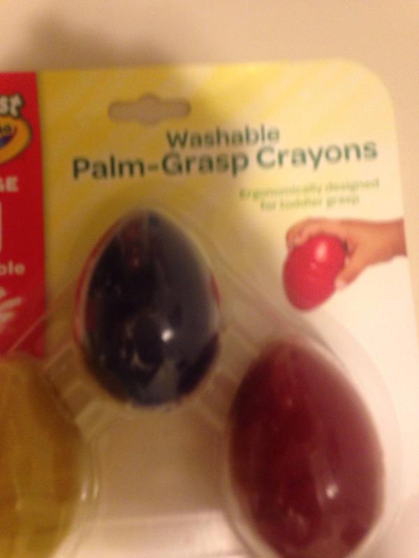 Palm Grasp Egg Crayons, 3 Count, Crayola.com
