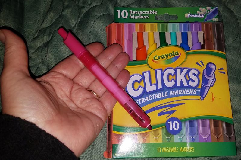Crayola on Instagram: No more lost caps or dried-out markers! Crayola  Clicks Retractable Markers are retractable with a special ink designed to  resist drying out!