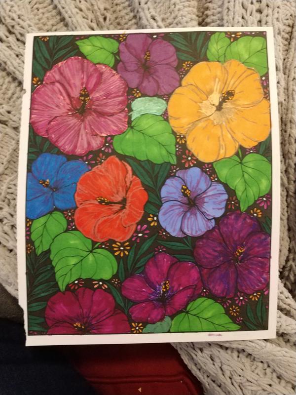 Crayola Wildflower Coloring Book, 40 Premium Adult Coloring Pgs, Flowers, Gifts