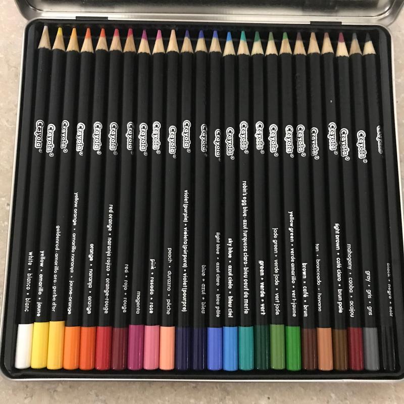 Crayola Signature Blend & Shade Soft Core Colored Pencils in Tin, 50 C