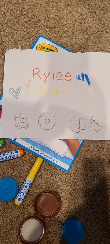 All the colors and two of the stamps