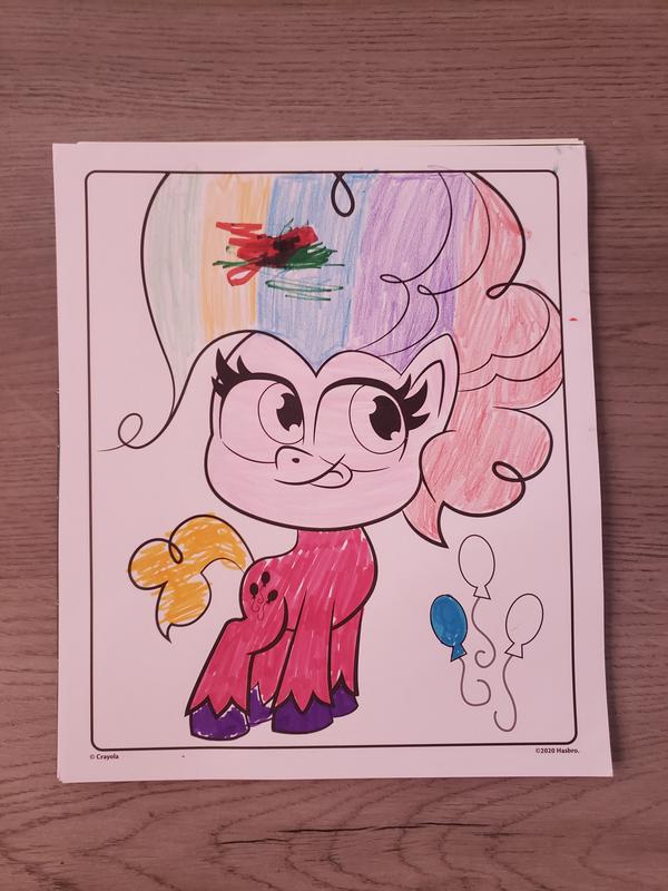 Crayola My Little Pony Coloring Pages and Stickers 