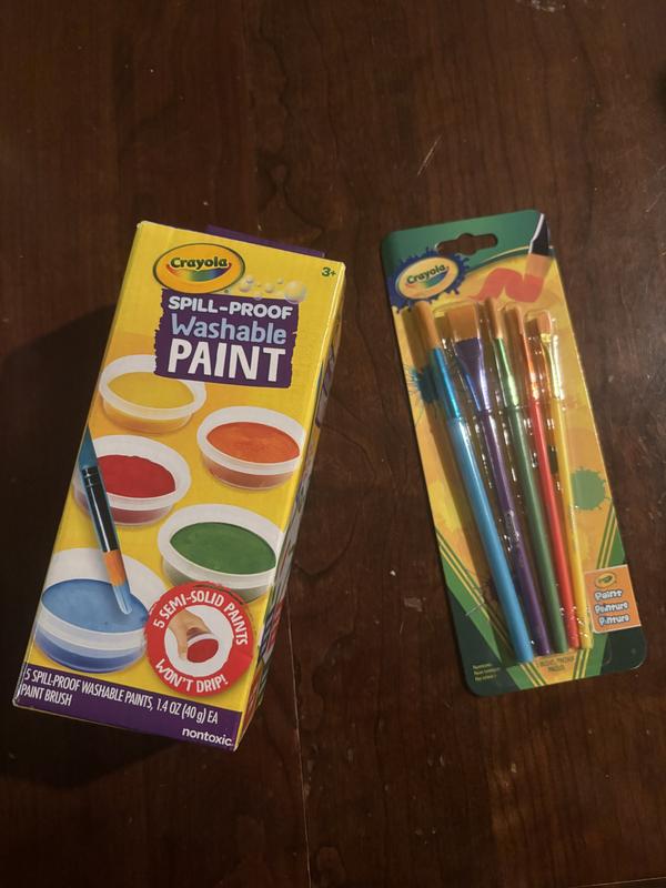 Crayola Spill Proof Paint Set, 8 Count Washable for Kids, Ages 3+