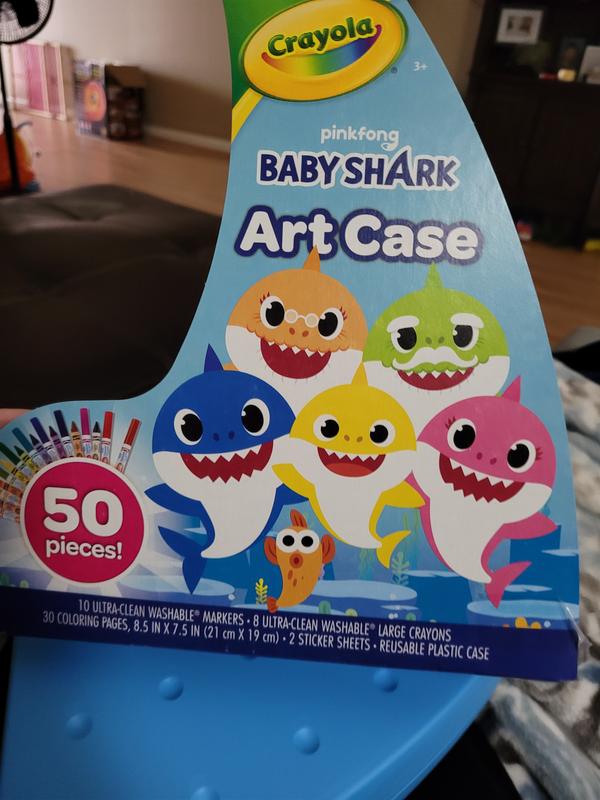 Baby Shark Coloring Set with Storage Case, Crayola.com