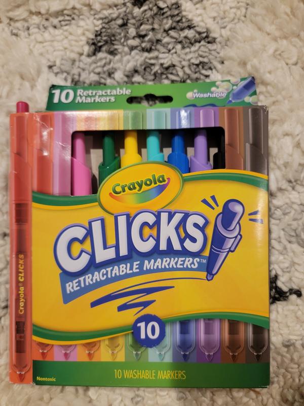 Crayola 20 Count Art With Edge Thick 'N Thin Markers, Aged Up Coloring 