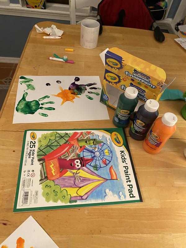 Crayola Kids Finger Paint Art Book