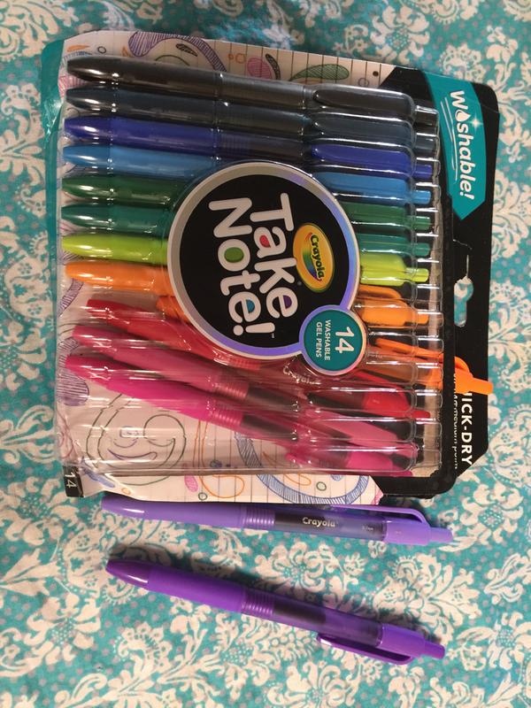 Crayola® Take Note! 14-Count Washable Gel Pens - 14 gel pens