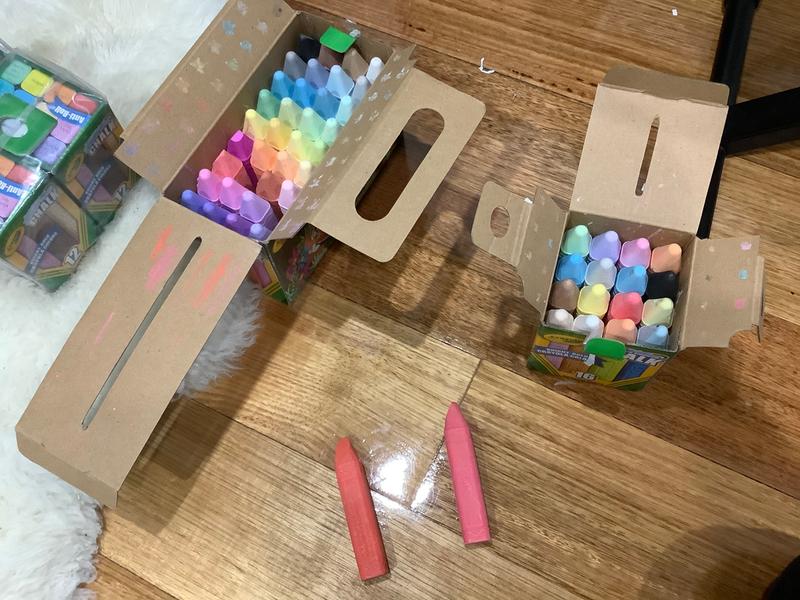 16 pack vs 48 pack. Sunset orange on left and standard red on right.