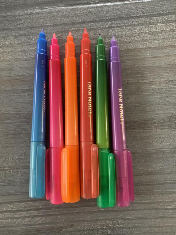 8PCS Colored Curve Highlighter Pen Set for Note Taking, Dual Tip Pens with  5 Dif 744110725810