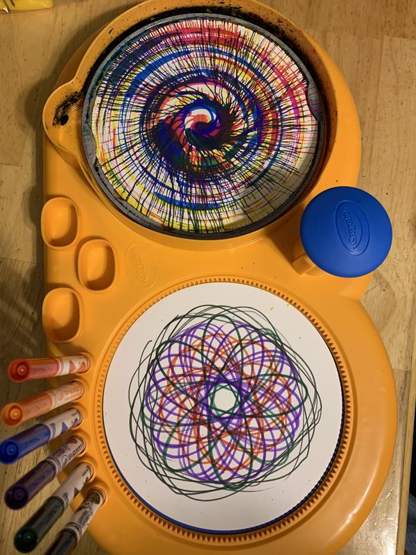 Spin Art Maker  DIY Make Fun Swirly Spin Art Paint Toy For Kids 