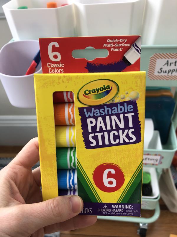 The Teachers' Lounge®  Washable Paint Sticks, 6 colors