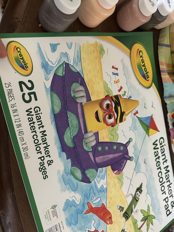 Crayola Marker & Paint Pad, 25 Pages per Pad