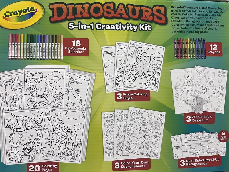 5-in-1 Dinosaurs Creativity Kit, Coloring Set, Crayola.com