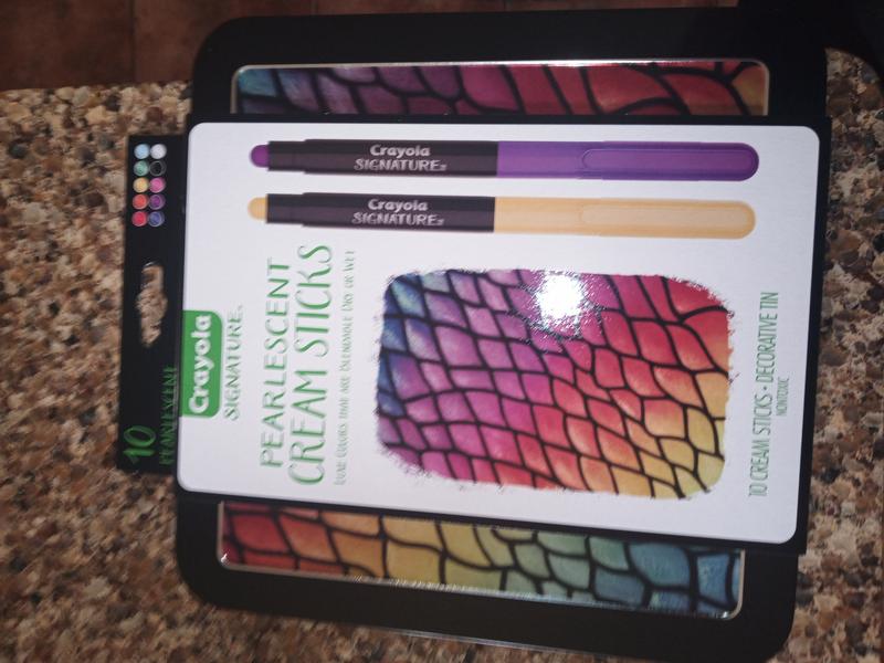 Review: Crayola Signature: Pearlescent Acrylic Paint, Cream Sticks, Paint  Markers and Tri-Color Pencils